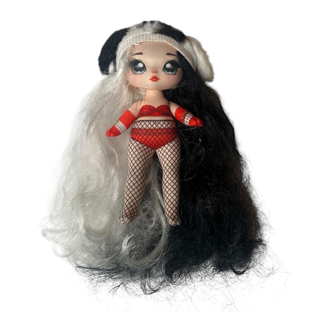 Na Na Na Surprise Series 3 Dottie DeMil 7" Doll Dalmatian MGA 2020 Long Hair